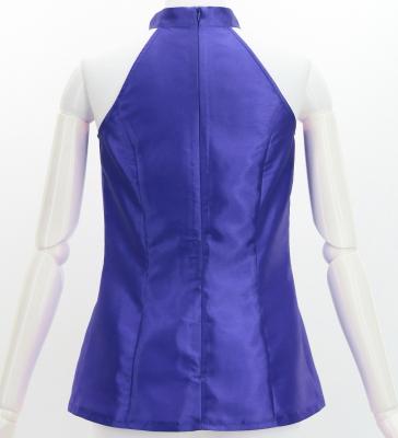 Hula American Armhole Blouse with Shantung / Royal Blue / J3263bk