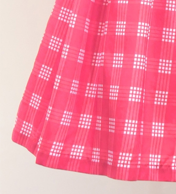 Hula Tube Top & Pa'u Set-Up with Palaka Check Print / Luxury Collection / Pink / J3285pi