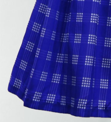 Hula Tube Top & Pa'u Set-Up with Palaka Check Print / Luxury Collection / Royal Blue / J3285rbl