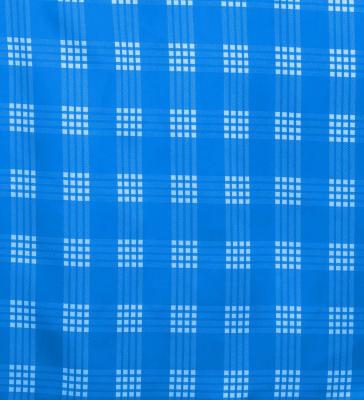 Hula Shantung Pa'u Skirt with Palaka Check Print / Luxury Collection / Blue / J3308bl
