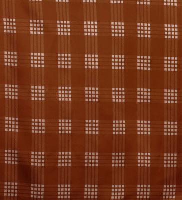 Hula Shantung Pa'u Skirt with Palaka Check Print / Luxury Collection / Brown / J3308br