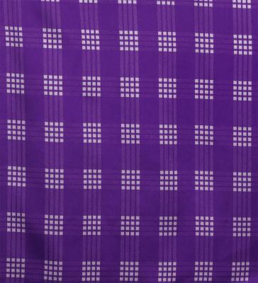 Hula Shantung Pa'u Skirt with Palaka Check Print / Luxury Collection / Deep Purple / J3308dpu
