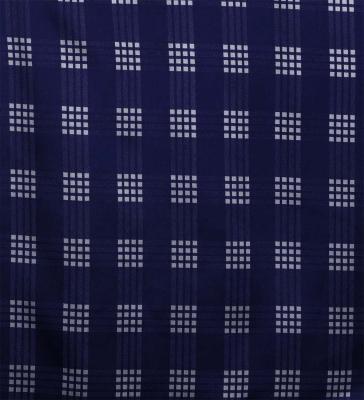 Hula Shantung Pa'u Skirt with Palaka Check Print / Luxury Collection / Navy / J3308nv