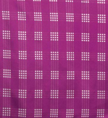 Hula Shantung Pa'u Skirt with Palaka Check Print / Luxury Collection / Purple / J3308pu