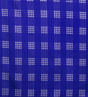 Hula Shantung Pa'u Skirt with Palaka Check Print / Luxury Collection / Royal Blue / J3308rbl