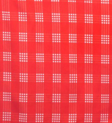 Hula Shantung Pa'u Skirt with Palaka Check Print / Luxury Collection / Red / J3308rd