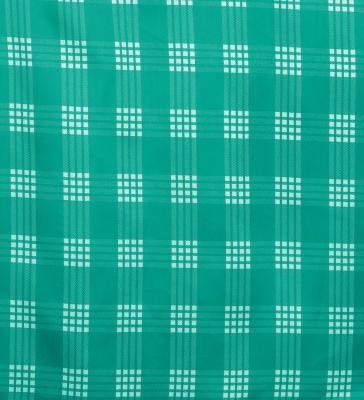 Hula Shantung Pa'u Skirt with Palaka Check Print / Luxury Collection / Turquoise Blue / J3308tbl