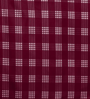 Hula Shantung Pa'u Skirt with Palaka Check Print / Luxury Collection / Wine / J3308wi