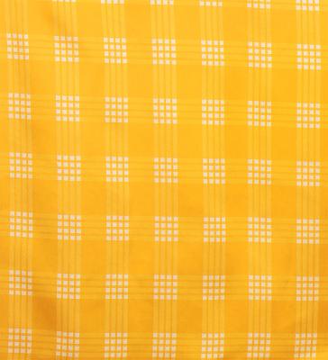 Hula Shantung Pa'u Skirt with Palaka Check Print / Luxury Collection / Yellow / J3308ye