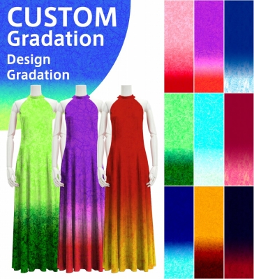[Gradation]Custom American Armhole Long Dress/ Design-Gradation / JC1-gradation-D