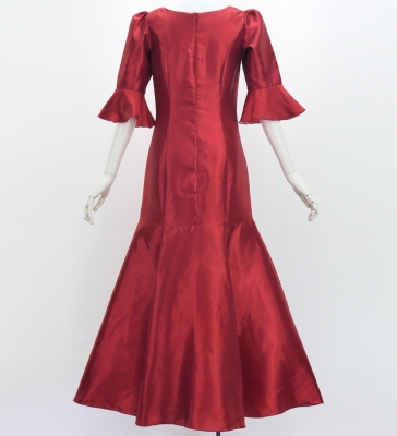 Custom Frilled Sleeve Long Dress / JC100-pattern