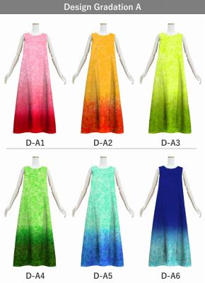 [Gradation]Custom Long Koshibo Dress/ Design-Gradation / JC122-gradation-D
