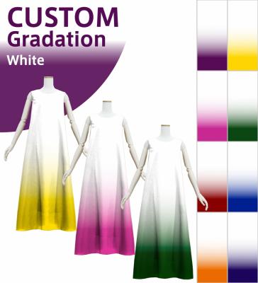 [Gradation]Custom Long Koshibo Dress/ White Color Gradation / JC122-gradation-W