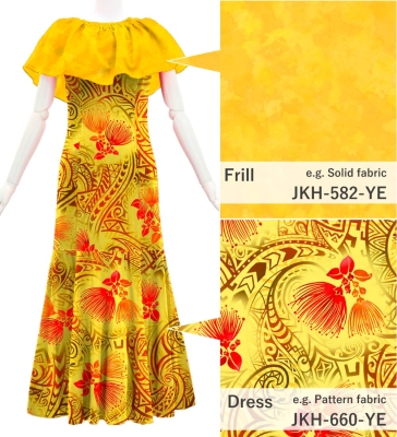 Custom Long Multi Way Dress with Velvet & Koshibo/ JC130-mix