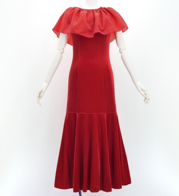 Custom Long Multi Way Dress with Velvet & Koshibo / JC130-solid