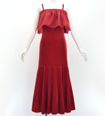 Custom Long Multi Way Dress with Velvet & Koshibo/ JC130-mix