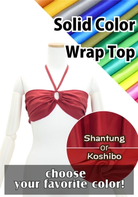 Custom Multi-way Wrap Top with Shantung or Koshibo / JC140-solid