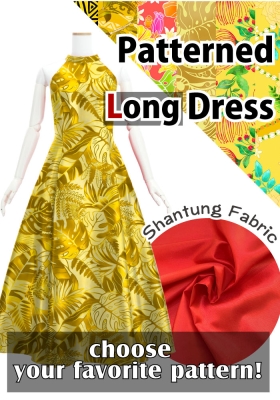 Custom American Armhole long dress with Shantung / JC145-pattern