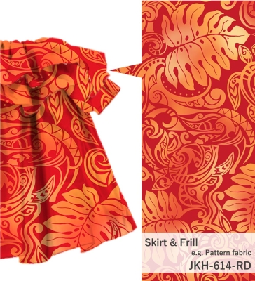 Custom Tahitian Shantung Skirt / JC150-mix