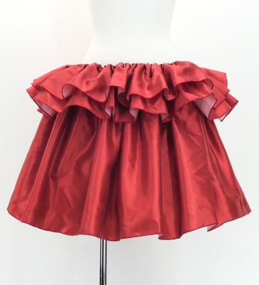 Custom Tahitian Shantung Skirt/ JC150-solid