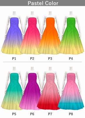 [Gradation]Custom Midi Dress / Pastel Color Gradation / JC2-gradation-P
