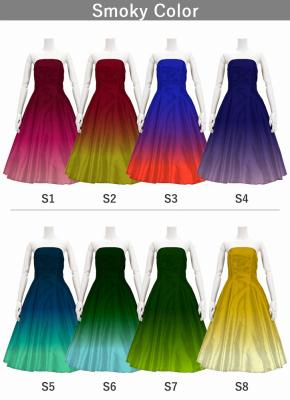 [Gradation]Custom Midi Dress/ Smoky Color Gradation / JC2-gradation-S