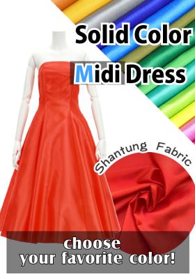 Custom Midi Dress  / JC2-solid