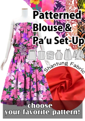 Custom Blouse & Pa'u Set-Up / JC21-pattern