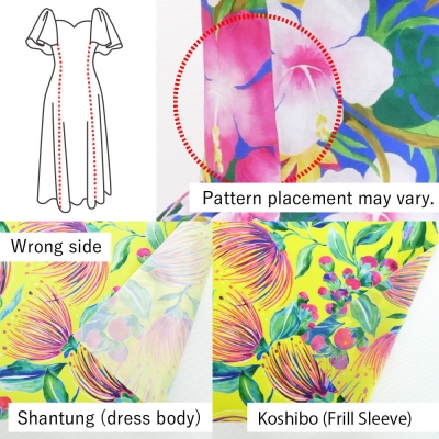 Kids Custom Frill Sleeve Long Dress / JCp23-pattern