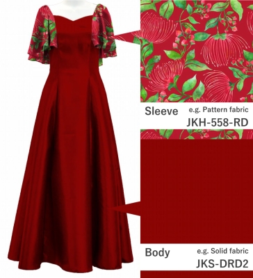 Kids Custom Frill Sleeve Long Dress / JCp23-pattern