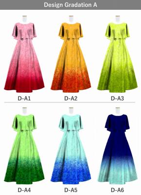 [Gradation]Custom Cape Long Dress/ Design-Gradation / JC24-gradation-D