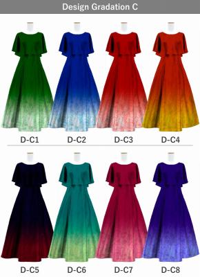 [Gradation]Custom Cape Long Dress/ Design-Gradation / JC24-gradation-D