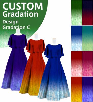 [Gradation]Custom Cape Long Dress/ Design-Gradation / JC24-gradation-D