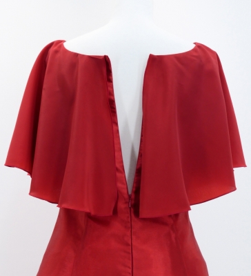 Custom Cape Long Dress / JC24-pattern
