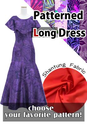 Custom ruffled collar Long Dress / JC27-pattern
