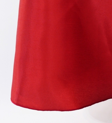 Custom ruffled collar Long Dress / JC27-solid
