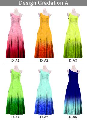 [Gradation]Custom One Shoulder Velvet Dress/ Design-Gradation / JC3-gradation-D