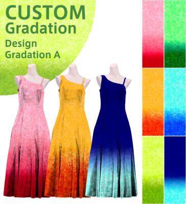 [Gradation]Custom One Shoulder Velvet Dress/ Design-Gradation / JC3-gradation-D