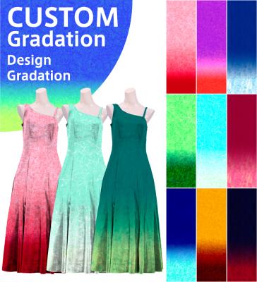 [Gradation]Custom One Shoulder Velvet Dress/ Design-Gradation / JC3-gradation-D