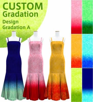 [Gradation]Custom Long Velvet Dress/ Design-Gradation / JC31-gradation-D