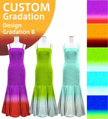 [Gradation]Custom Long Velvet Dress/ Design-Gradation / JC31-gradation-D