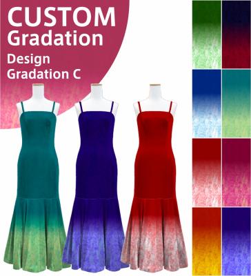 [Gradation]Custom Long Velvet Dress/ Design-Gradation / JC31-gradation-D