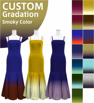 [Gradation]Custom Long Velvet Dress/ Smoky Color Gradation / JC31-gradation-S