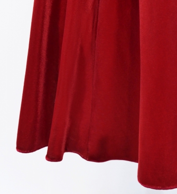 Custom Long Velvet Dress/ JC31-solid