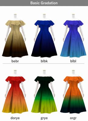 [Gradation]Custom Midi Dress/ Basic Gradation / JC35-gradation-B