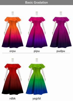 [Gradation]Custom Midi Dress/ Basic Gradation / JC35-gradation-B