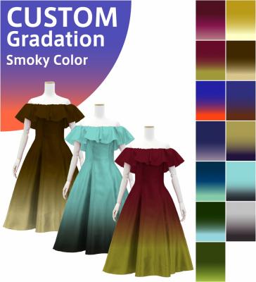 [Gradation]Custom Midi Dress/ Smoky Color Gradation / JC35-gradation-S
