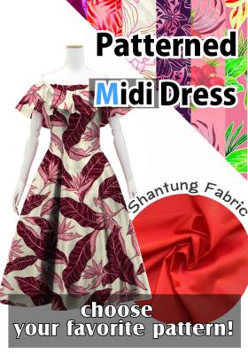 Custom Midi Dress  / JC35-pattern