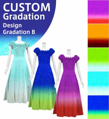 [Gradation]Custom Long Off Shoulder Dress/ Design-Gradation / JC37-gradation-D