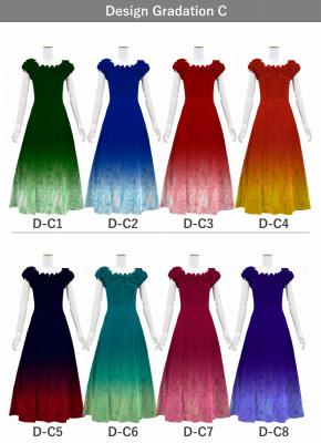 [Gradation]Custom Long Off Shoulder Dress/ Design-Gradation / JC37-gradation-D